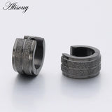 Small Stainless Steel Hoop Earrings Men Women Circle Jewelry