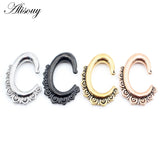 316L Stainless Steel C Pattern Lace Ear Weights Expander Stretcher Plugs