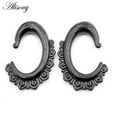 316L Stainless Steel C Pattern Lace Ear Weights Expander Stretcher Plugs
