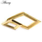 316L Stainless Steel Rhombus Ear Weights Expander Plugs Gauges Earrings