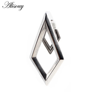 316L Stainless Steel Rhombus Ear Weights Expander Plugs Gauges Earrings