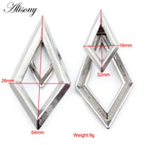 316L Stainless Steel Rhombus Ear Weights Expander Plugs Gauges Earrings