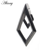 316L Stainless Steel Rhombus Ear Weights Expander Plugs Gauges Earrings