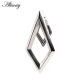 316L Stainless Steel Rhombus Ear Weights Expander Plugs Gauges Earrings