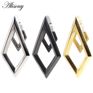 316L Stainless Steel Rhombus Ear Weights Expander Plugs Gauges Earrings
