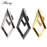 316L Stainless Steel Rhombus Ear Weights Expander Plugs Gauges Earrings