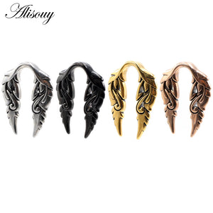 316L Stainless Steel Wing Ear Weights Heavy Expander Stretcher Plugs Gauges