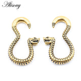 316L Stainless Steel Snake Hook Ear Weights Expander Stretcher Plugs