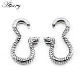 316L Stainless Steel Snake Hook Ear Weights Expander Stretcher Plugs