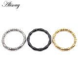 6mm Magnetic Bamboo Ear Hangers Weights 316 Stainless Steel Ear Gauges