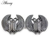Stainless Steel Beetles Wings Ear Tunnel Plug Gauges Earrings