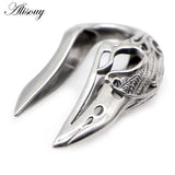 Bird Skull Head Stainless Steel Ear Plugs Tunnel Gauges Expander