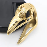 Bird Skull Head Stainless Steel Ear Plugs Tunnel Gauges Expander