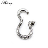 Steel Snake Hanging Ear Weights Earrings Stretcher Gauges Expander