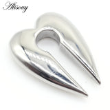 Stainless Steel Ear Weight Piercing Plugs Earrings Gauge Ear Dangler Tunnel