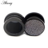 Glitter Frosted Rose Ear Plug Flesh Gauges Body Jewelry