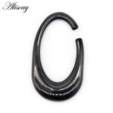 Stainless Steel Heavy Oval Ear Gauges Stretcher Piercing