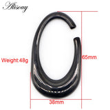 Stainless Steel Heavy Oval Ear Gauges Stretcher Piercing