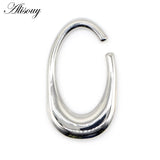 Stainless Steel Heavy Oval Ear Gauges Stretcher Piercing