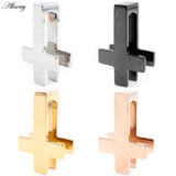 Stainless Steel Cross Ear Weight Hanger Expander Plugs Gauges Piercing Jewelry