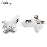 Stainless Steel Cross Ear Weight Hanger Expander Plugs Gauges Piercing Jewelry