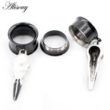 1PC Stainless Steel Ear Plugs Tunnel Expander Stretcher Gauges Earring