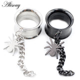1PC Stainless Steel Ear Plugs Tunnel Expander Stretcher Gauges Earring