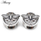 Stainless Steel Butterfly Ear Tunnels Flesh Expanders Earrings Piercing