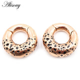 Stainless Steel Circle Ear Weights Heavy Expander Plugs Gauges