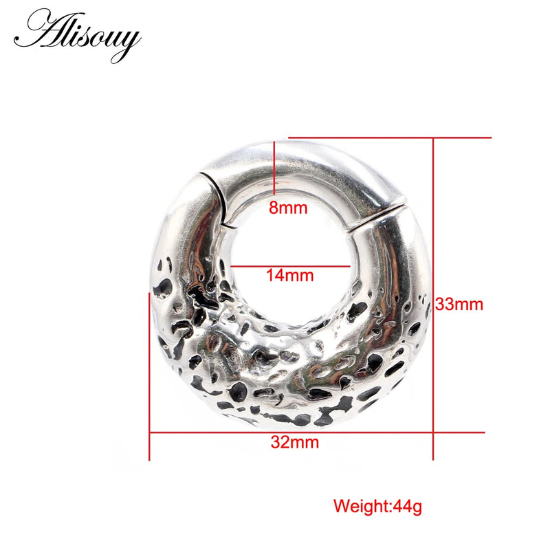 Stainless Steel Circle Ear Weights Heavy Expander Plugs Gauges