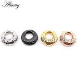 Stainless Steel Circle Ear Weights Heavy Expander Plugs Gauges