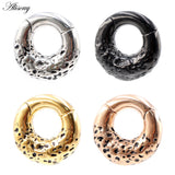 Stainless Steel Circle Ear Weights Heavy Expander Plugs Gauges