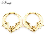 Stainless Steel Bat Ear Weight Hanger Expander Plugs Earring