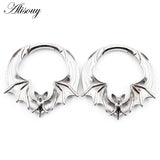 Stainless Steel Bat Ear Weight Hanger Expander Plugs Earring