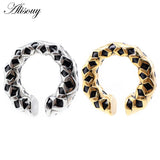Stainless Steel Enamel Round Ear Weight Expander Stretcher Plugs Gauges