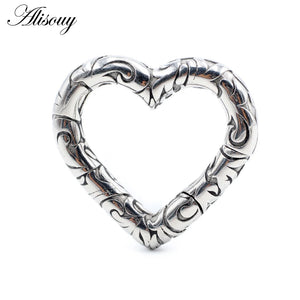 1PC Stainless Steel Heart Love Ear Weights Hanger Expander Stretcher Plugs