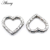 1PC Stainless Steel Heart Love Ear Weights Hanger Expander Stretcher Plugs