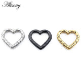 1PC Stainless Steel Heart Love Ear Weights Hanger Expander Stretcher Plugs