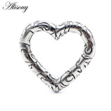 1PC Stainless Steel Heart Love Ear Weights Hanger Expander Stretcher Plugs