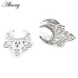 Stainless Steel Flower Petal Ear Tunnel Plugs Gauges