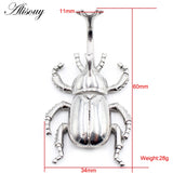 1PC Stainless Steel Rhinoceros Beetles Ear Weight Heavy Expander Stretcher Plug