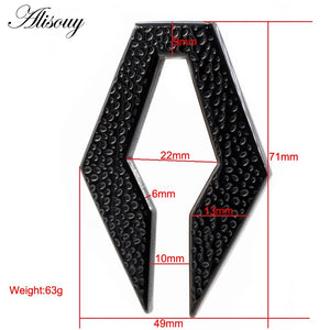 Stainless Steel Rhombus Casting Ear Weights Expander Plugs Gauges Earrings