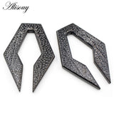 Stainless Steel Rhombus Casting Ear Weights Expander Plugs Gauges Earrings
