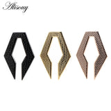 Stainless Steel Rhombus Casting Ear Weights Expander Plugs Gauges Earrings