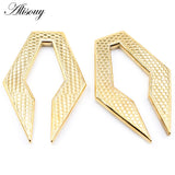 Stainless Steel Rhombus Casting Ear Weights Expander Plugs Gauges Earrings
