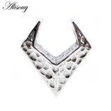 Stainless Steel Rhombus Saddle Ear Tunnel Plugs Expander Gauges Piercing Jewelry