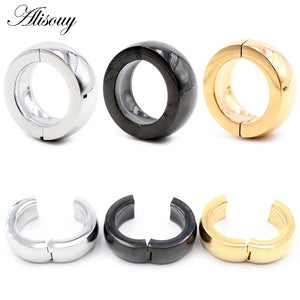 Stainless Steel Ear Weights Expander Plugs Hoop Earrings