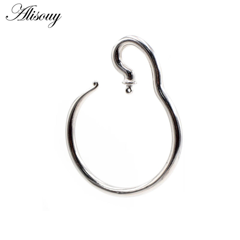 Stainless Steel Water Drop Ear Hook Weights Expander Stretcher Plugs Gauges