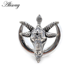 Stainless Steel Sheep Snake Eye Semicircle Saddle Ear Tunnel Plugs