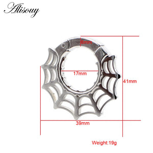 1PC Stainless Steel Magnetic Ear Weights Expander Plugs Gauges Earrings
